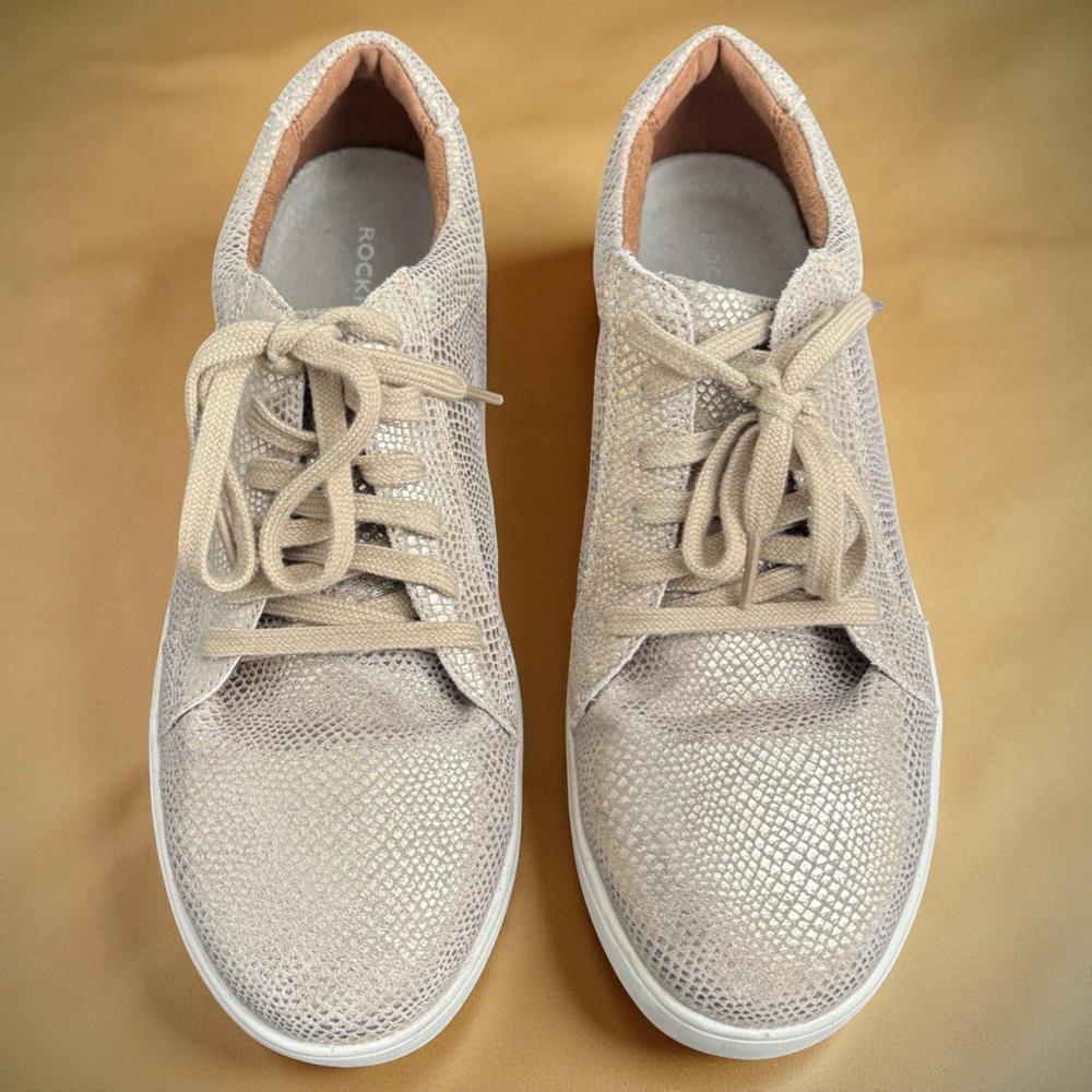 Genuine Leather Gold Snakeskin Composite Toe Safety Work Shoes